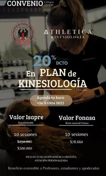 Afiche del convenio Athletica Human Performance
