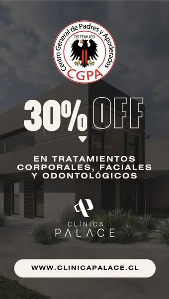 Afiche del convenio Clínica Palace
