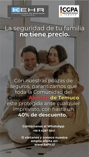Afiche del convenio KEHR Corredores de Seguros